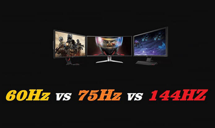 Monitor gaming 60Hz vs 75Hz vs 144Hz