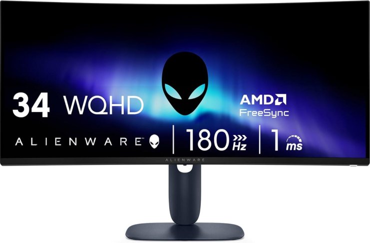 Alienware AW3425DWM monitor gaming curbat 34 inch WQHD 180Hz
