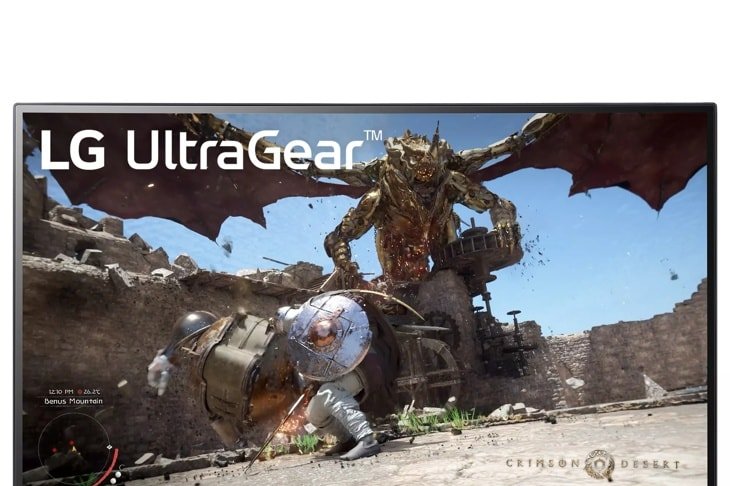 LG UltraGear 27GS60QC-B monitor gaming curbat QHD 180Hz - vedere frontală